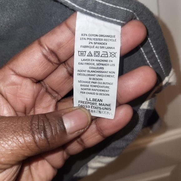 L.L. Bean Gray Slightly Fitted Shirt - Picture 6 of 7